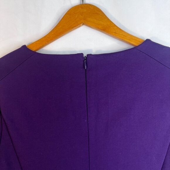 Lands End Ponte Sheath Dress Bodycon Dressy Office Career Work Purple Size 8 - Picture 8 of 12